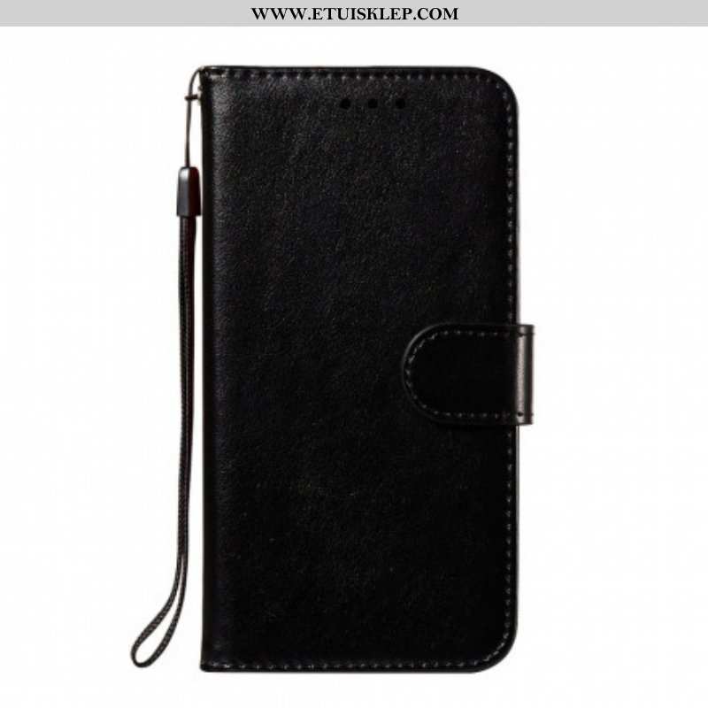 Etui Folio do Xiaomi Redmi Note 10 / 10S Monochromatyczny Skórzany Styl